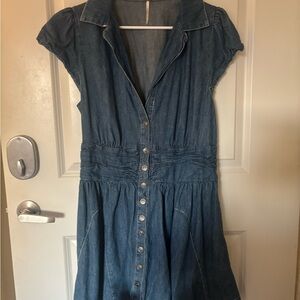 Free People Mini Denim Dress